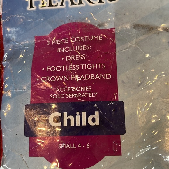 NWT Alice in Wonderland Queen of Hearts Costume girls size 4-6 - Picture 3 of 4